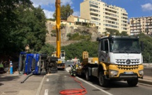 VIDEO - Ficaghjola : le poids-lourd relevé plusieurs heures après