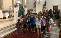 Bastia : bénédiction des cartables à Notre Dame de Lourdes