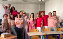 Bastia : les élèves du lycée Jean Nicoli se sont mobilisés pour Octobre rose