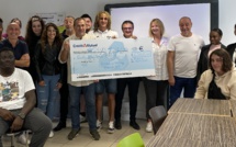 Sporting Bastia 92 : un chèque de 2 500 euros pour l'École de la deuxième chance