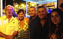 Evelyne Thomas à la présentation des vins du domaine Ronca