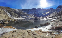 La photo du jour : Premiers flocons d'hiver au lac de l'Oriente