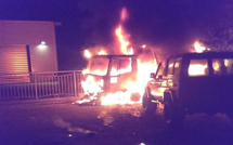 Véhicules et remorque incendiés sur le parking du garage Peugeot à la ZA de Corbara