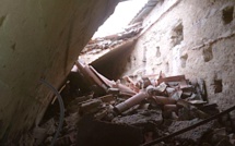 Le toit de l’église de San Bartulumeu d’ochjatana s’effondre