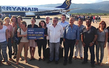 Ryanair a transporté son 245 000 ème passager à l'aéroport de Figari Sud-Corse
