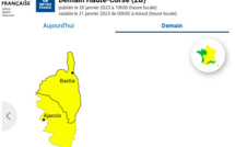 Neige-verglas : la Corse maintenue en vigilance jaune