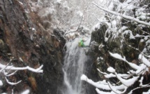 CorseCanyon à Vizzavona : la neige et le froid ne lui font pas peur
