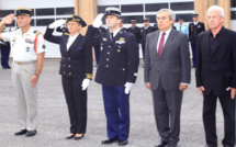Prise d'armes à la gendarmerie de Calvi pour la prise de commandement du capitaine Olivier Burles
