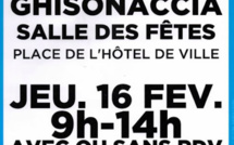 Don de sang : une collecte ce 16 février à Ghisonaccia