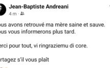 Patrimonio : retrouvée saine et sauve