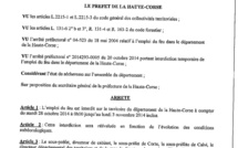 Corse : Interdiction de l'emploi du feu prorogée jusqu'au 3 Novembre