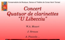 « U Libecciu» Quatuor de clarinette Musée Fesch le 23 novembre
