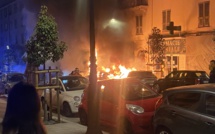 VIDÉO - Ajaccio : plusieurs voitures incendiées sur le cours Napoléon