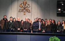 Guardia corsa papale à Rome avec étudiants et enseignants de l'université de Corse