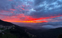 La photo du jour : A Sollacaro, le coucher de soleil est un magnifique spectacle 