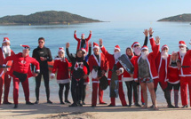 Le Père Noël a plongé sur l'épave de la Pecorella et descendu le canyon de Macini