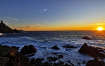 La photo du jour : coucher de soleil sur les Sanguinaires