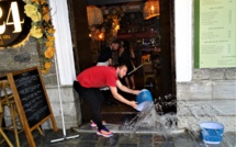 Corte : le centre-ville noyé sous des trombes d'eau