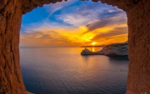 La photo du jour : coucher de soleil sur Bonifacio