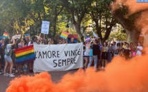 EN IMAGES -  A Bastia, la première marche des fiertés de Corse rassemble 200 personnes