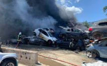 Borgo : Important incendie dans une casse automobile