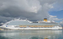 Première escale du "Costa Diadema" dans le golfe d'Ajaccio