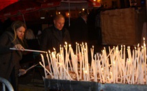  Son Eminence le cardinal Dominique Mamberti présent pour honorer la Madunnuccia avec les Ajacciens