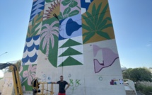 Bastia : L'artiste Seb Toussaint signe une fresque monumentale à Lupinu