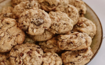 À table : cookies aux pépites de chocolat et amandes avec #lapetitecuisinedemarie
