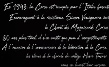 Le chant des maquisards corses : Les élèves du collège de Folelli perpétuent l'histoire