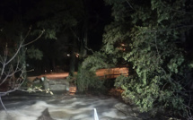 Domingos : à Corte le pont de Baliri emporté par le Tavignanu. 20 personnes isolées