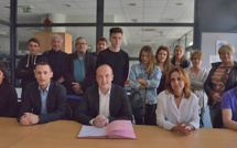 Ajaccio : Signature de la convention "Bourse au permis 2015" 
