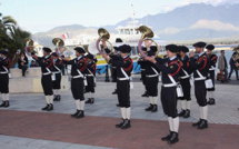 La fanfare du 27e Bataillon de Chasseurs Alpins en démonstration à Calvi