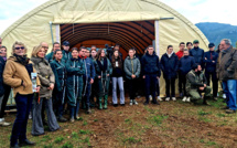 Des agnelles en pension au Lycée agricole de Borgo