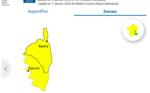Météo : la Corse placée en vigilance jaune "pluie inondation" et "avalanches"