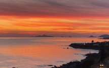 La photo du jour : I Sanguinari au soleil couchant