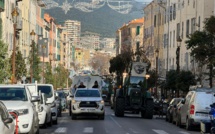 Manifestation des agriculteurs à Ajaccio : les tracteurs dans le centre-ville