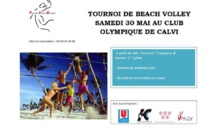 Un tournoi de beach-volley à Calvi