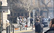 EN IMAGES - Un blessé, des cocktails Molotov, des lances à eau et des grenades lacrymogènes à Bastia