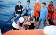 Les retrouvailles de "Lilou" avec son papa au large de Calvi