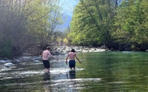 Corte : premier bain dans le Tavignani