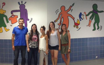 Ajaccio : Une fresque des métiers à la manière de Keith Haring  au LP du Finosello