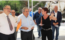 Paul Giacobbi visite le chantier de remise à niveau de la station d'eau potable de Calvi