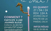 Environnement : Une journée protection de la mer le 27 avril à Calvi