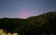 Une aurore boréale observée dans le ciel corse