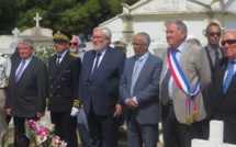 Jean Marc Todeschini inaugure la plaque de la nécropole nationale de Saint-Florent