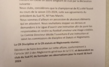 Foot - Suspicion de fraude dans le championnat de Régional 1 : le Sud FC réplique