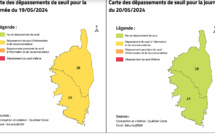 Corse  : la pluie atténue l'impact des particules désertiques sur la qualité de l'air