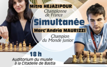 Echecs : Mitra Hejazipour et Marc'Andria Maurizzi en simultanées à Bastia