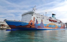 Ajaccio : une étudiante de Supdesign réalise le décor du ferry Moby ZaZà de Moby Lines